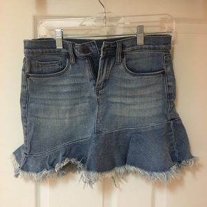 Blank NYC fit and flare denim skirt